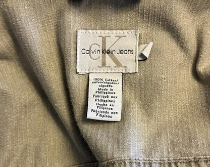 Calvin Klein Grey Corduroy Jacket - Label