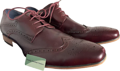 Cavani Brown Leather Shoes - UK12