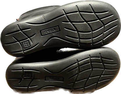 PETASIL Black Leather Boots - UK 9