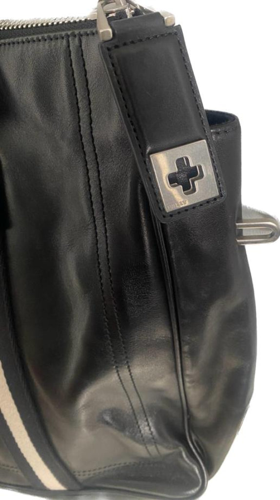 Bally Black Business Bag - Lock Detail
