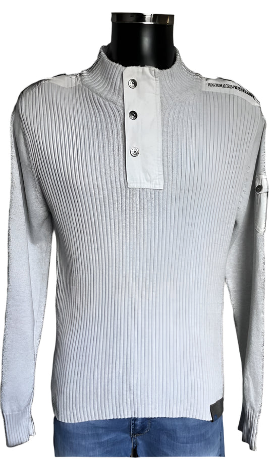 Diesel Light Grey Jumper - Size L